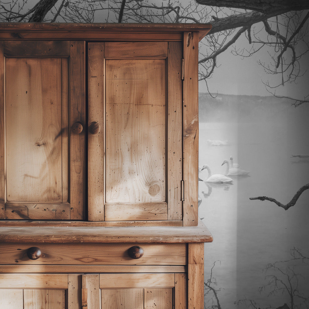 Schwäne in heißen Quellen | Hintergrundbild