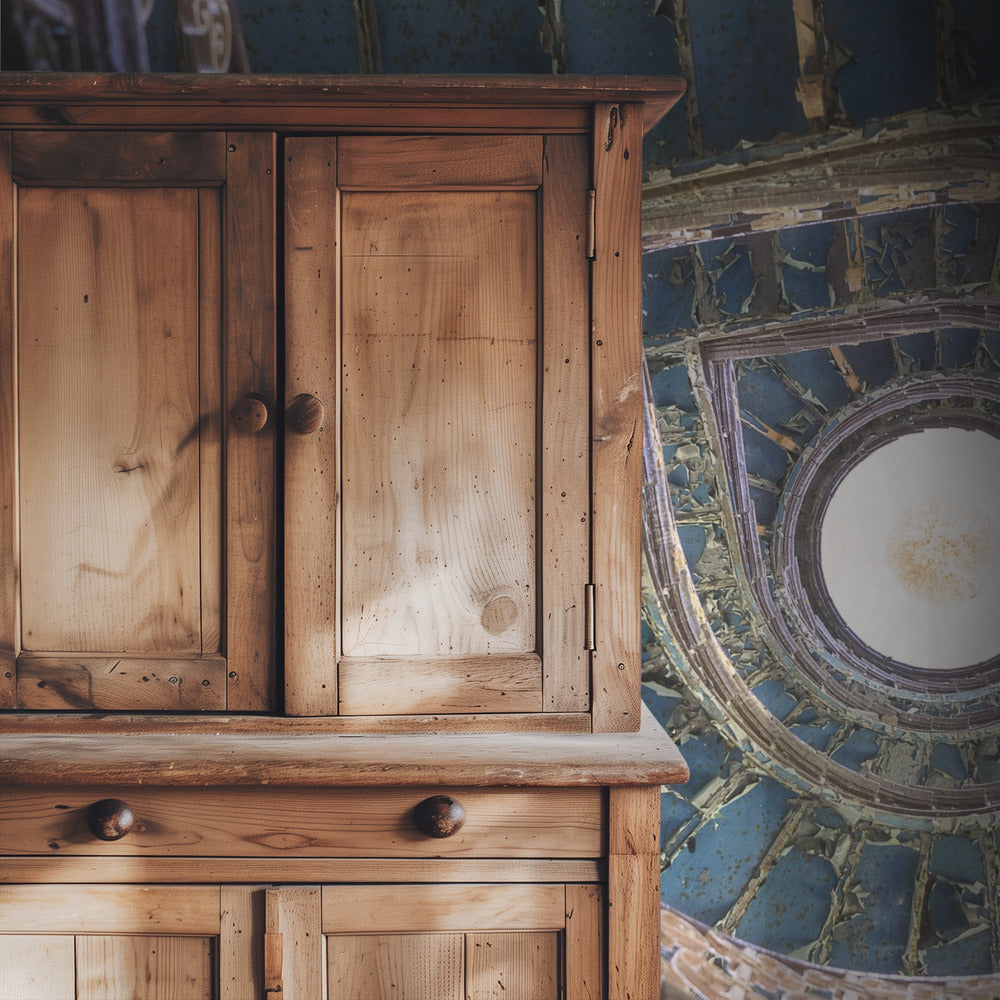Blaue Treppe | Tapete