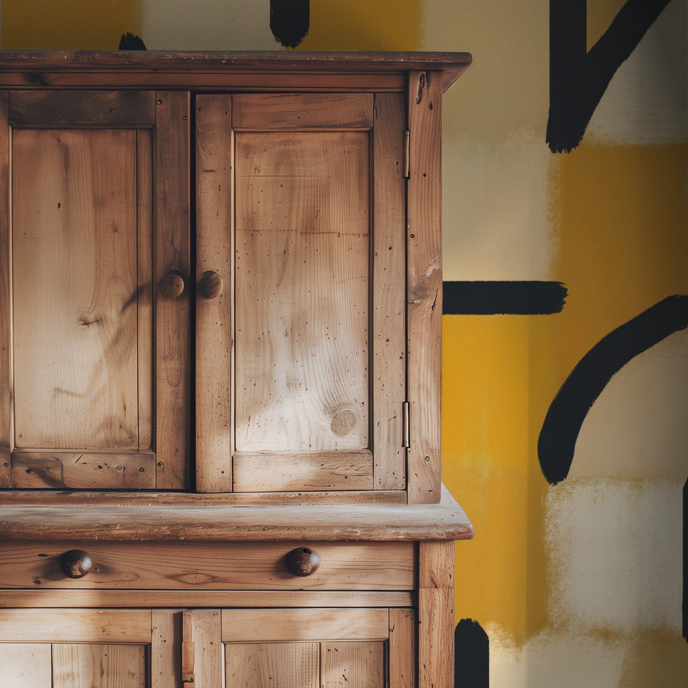 Ockerfarbenes Karomuster Blackburn | Tapete