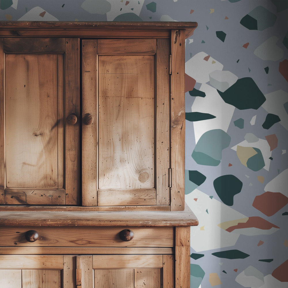 Terrazzo_Blau | Tapete