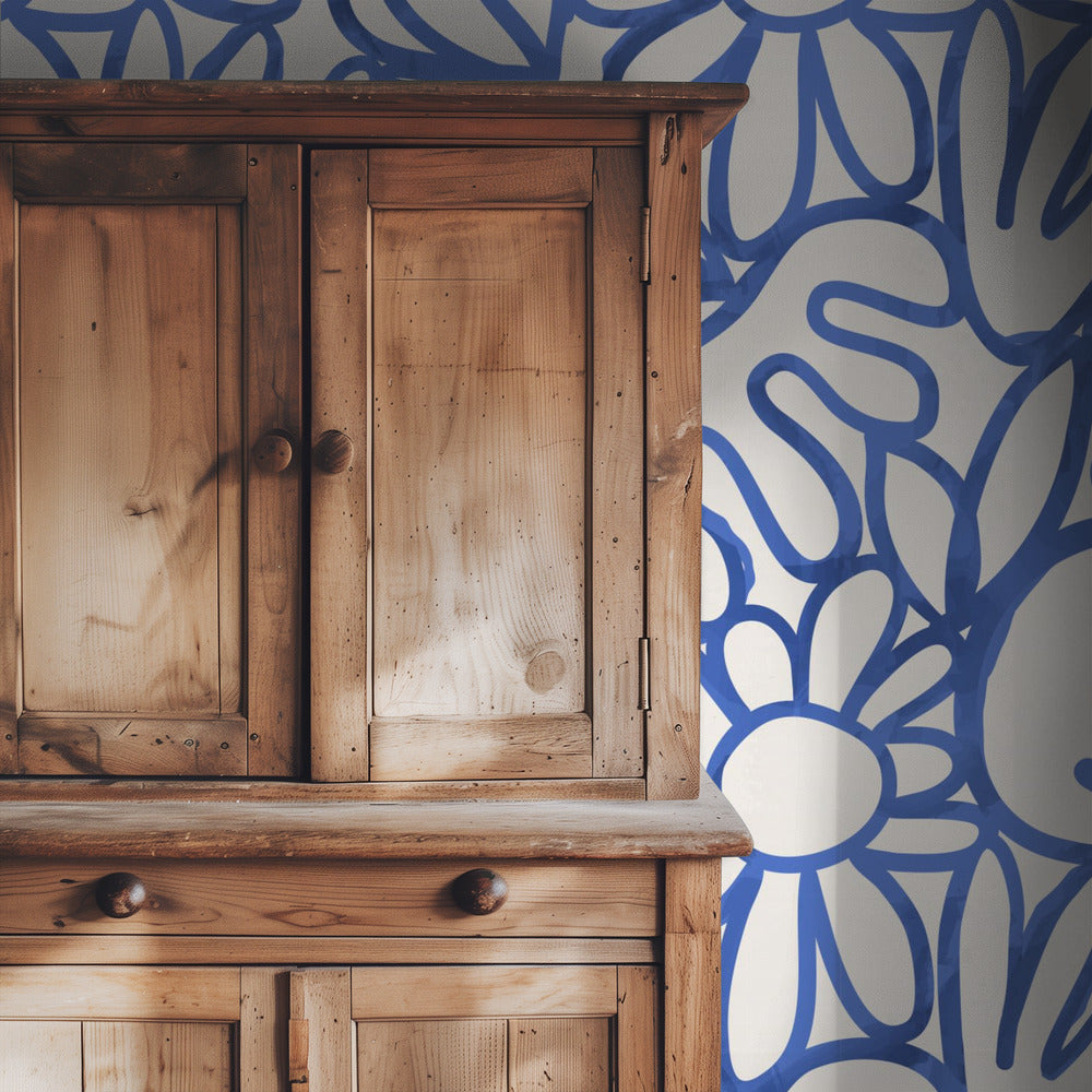 Florales Harmonie-Labyrinth | Tapete