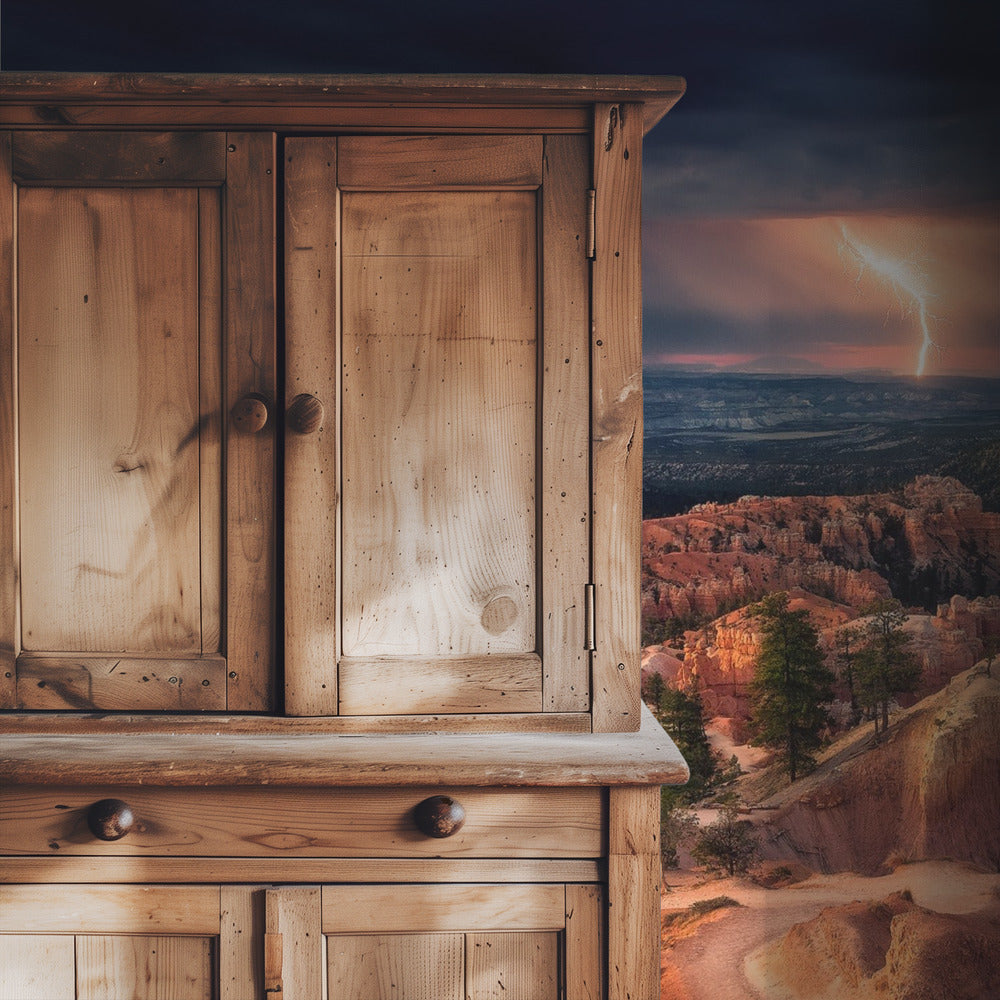 Blitz über dem Bryce Canyon | Hintergrundbild