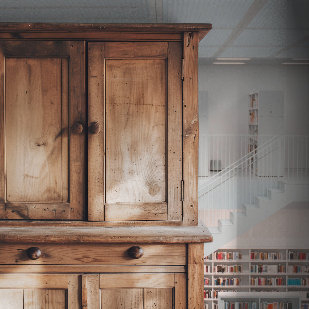 in der Bibliothek, 2014 | Tapete