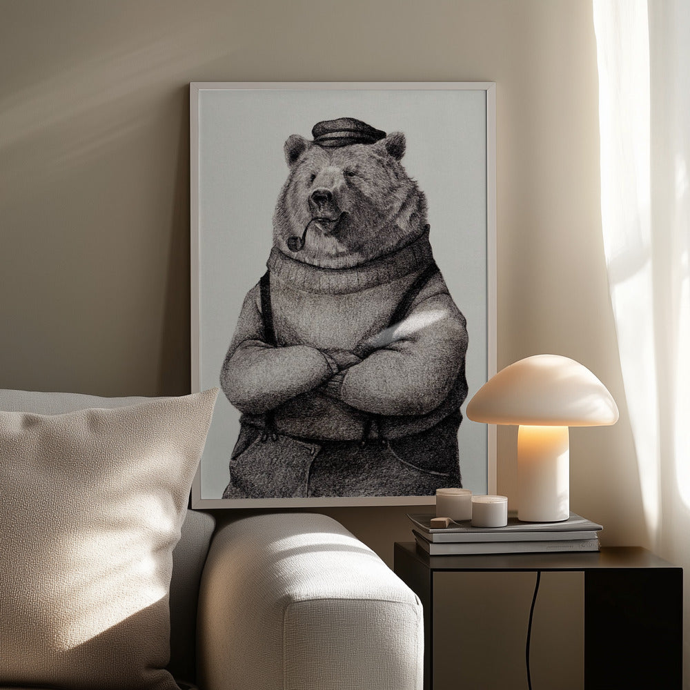 Bär im Vintage-Outfit | Poster