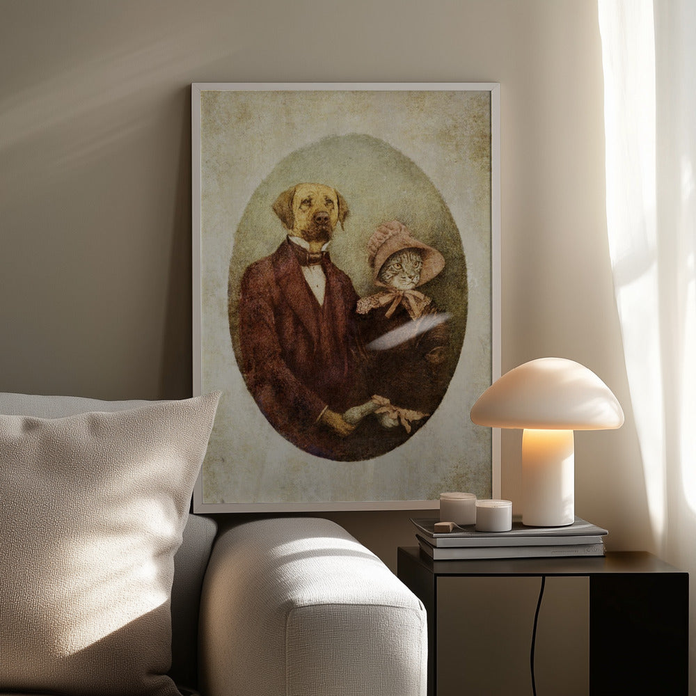 Porträtpaar im viktorianischen Stil | Poster