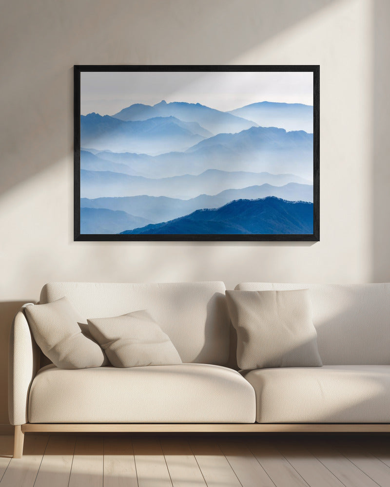 Nebelige Berge | Leinwand
