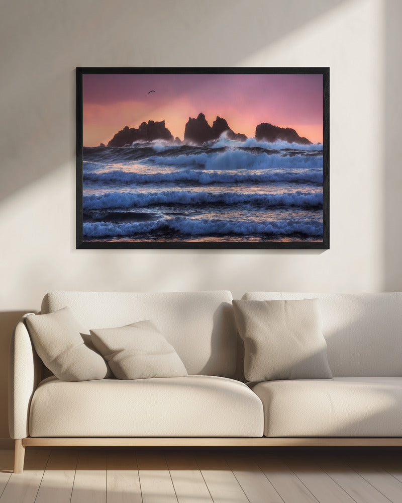 Bandon Beach Schichten | Leinwand
