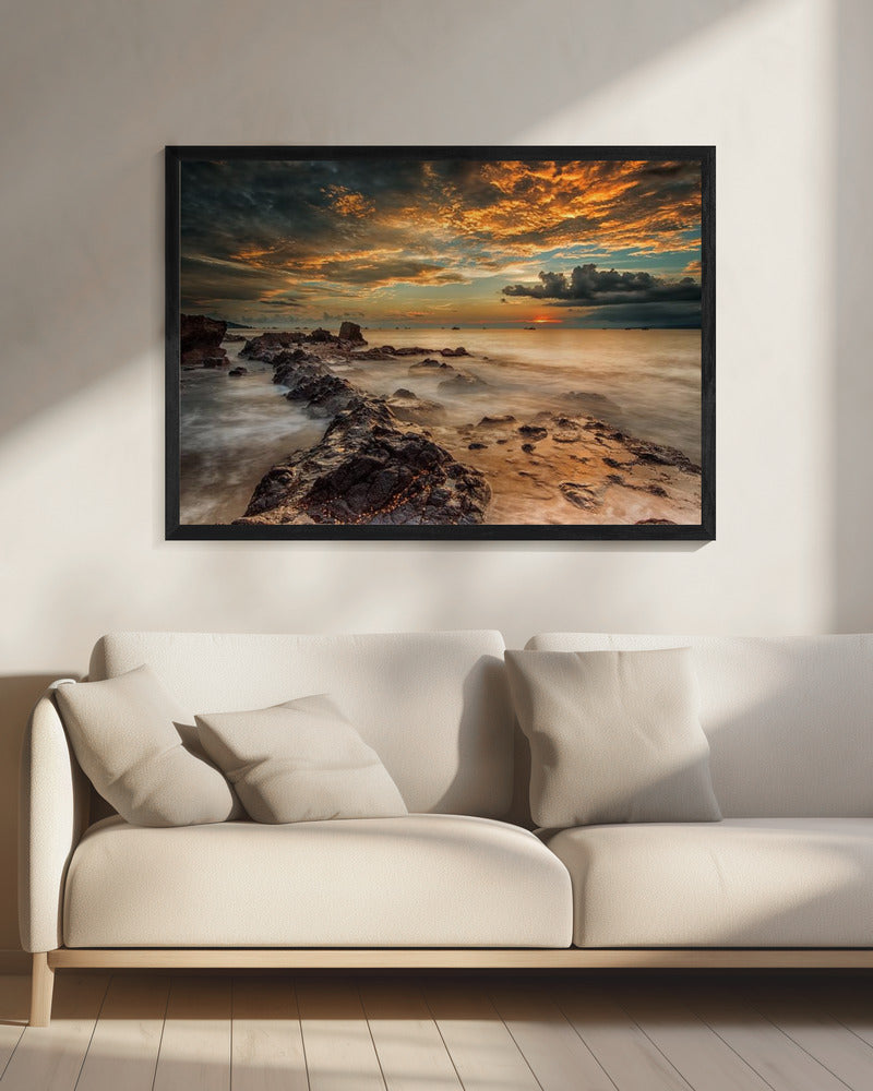 Wütender Strand | Leinwand