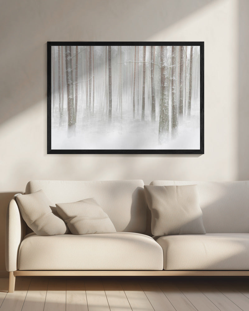Winterwald in Schweden | Leinwand