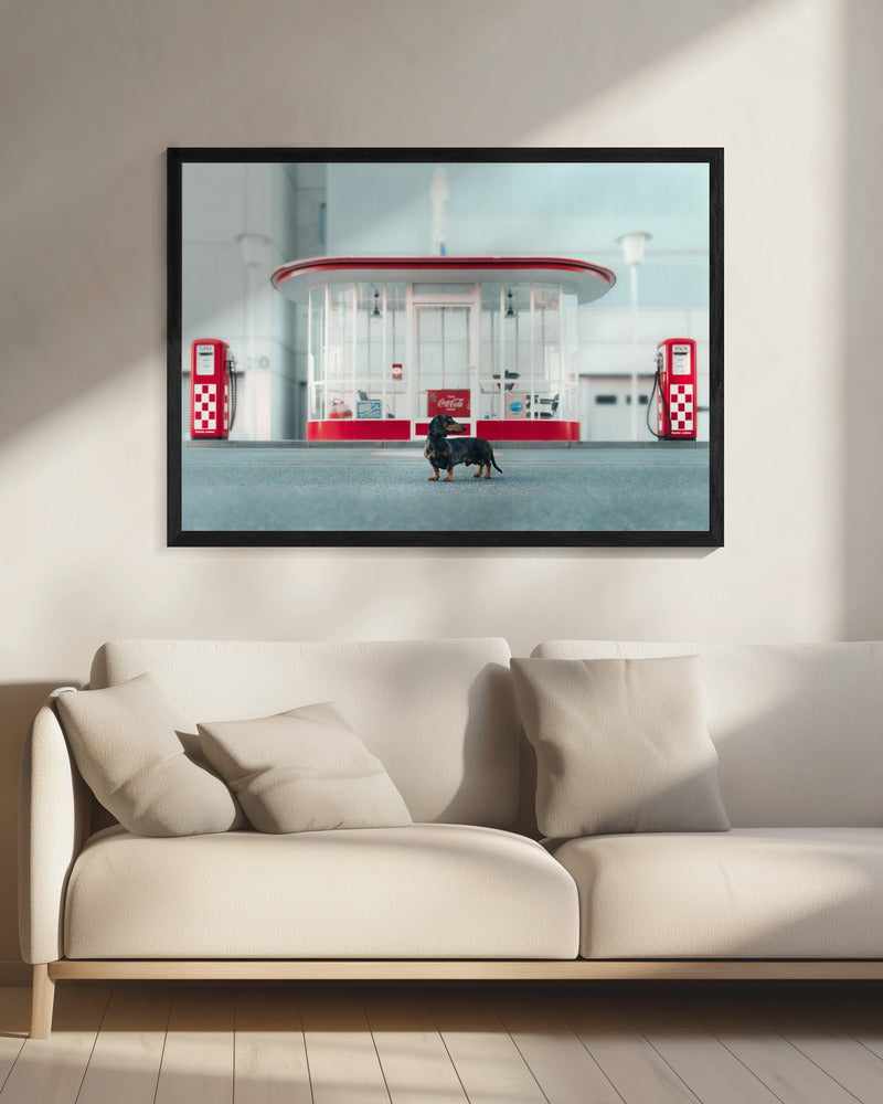 Der Tankwart | Leinwand