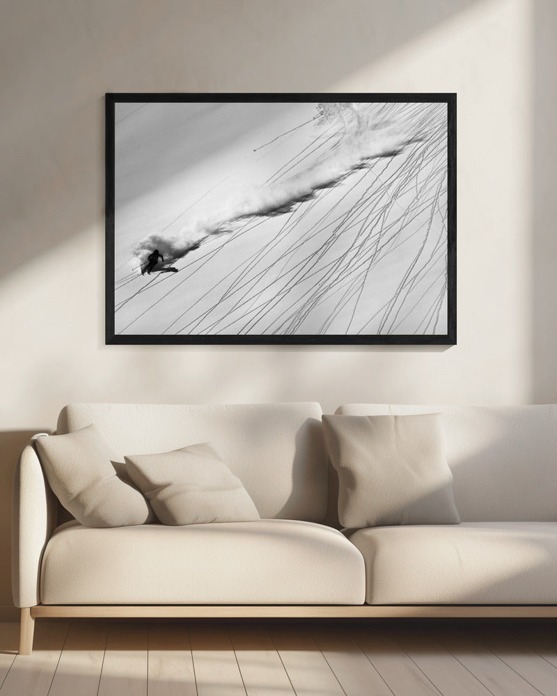 Skifahren Pulver | Leinwand