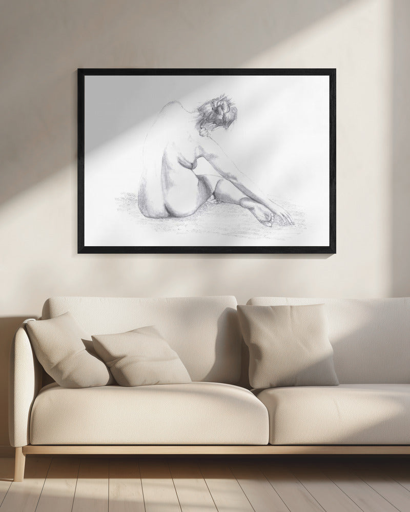 Skizze einer Frau | Leinwand