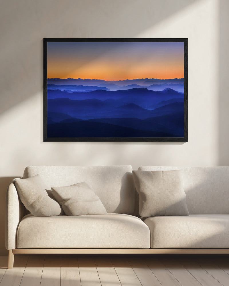 Nebelige Berge | Leinwand