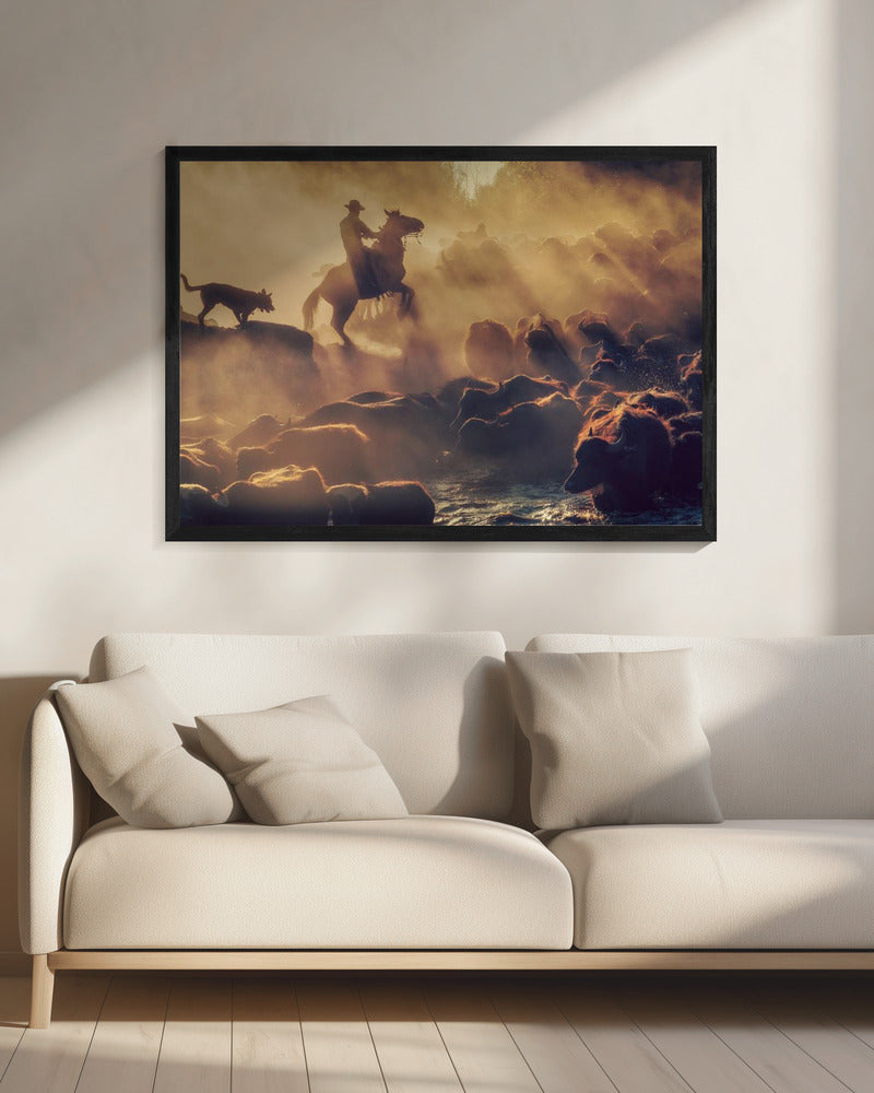 Der Büffelhirte | Leinwand