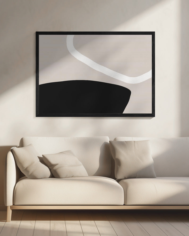 Schwarz-Weiß-Formen | Leinwand