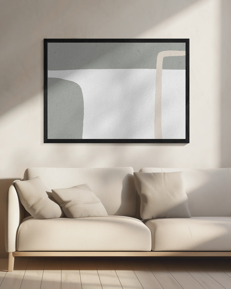 Gedämpfte geometrische Formen | Leinwand