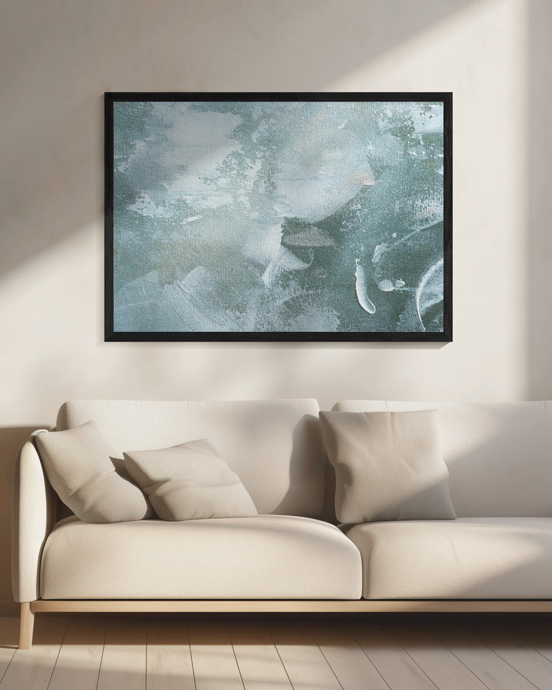 Grünes und weißes Acryl | Leinwand