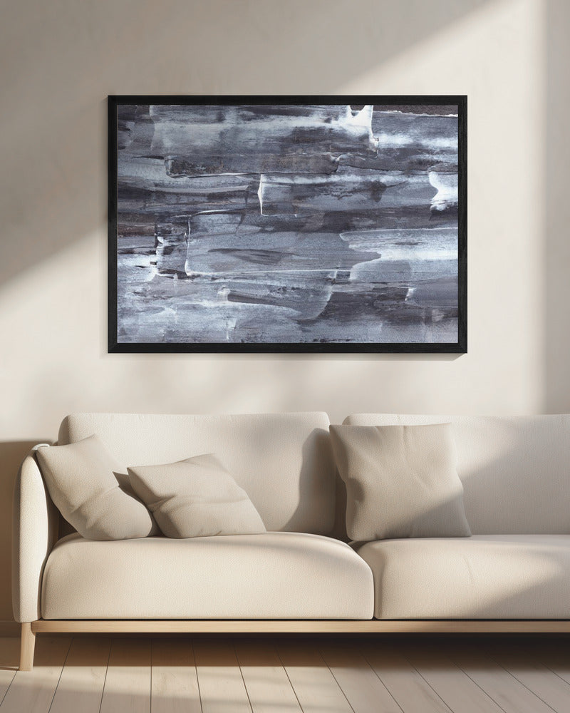 Monochromes Treibholz | Leinwand