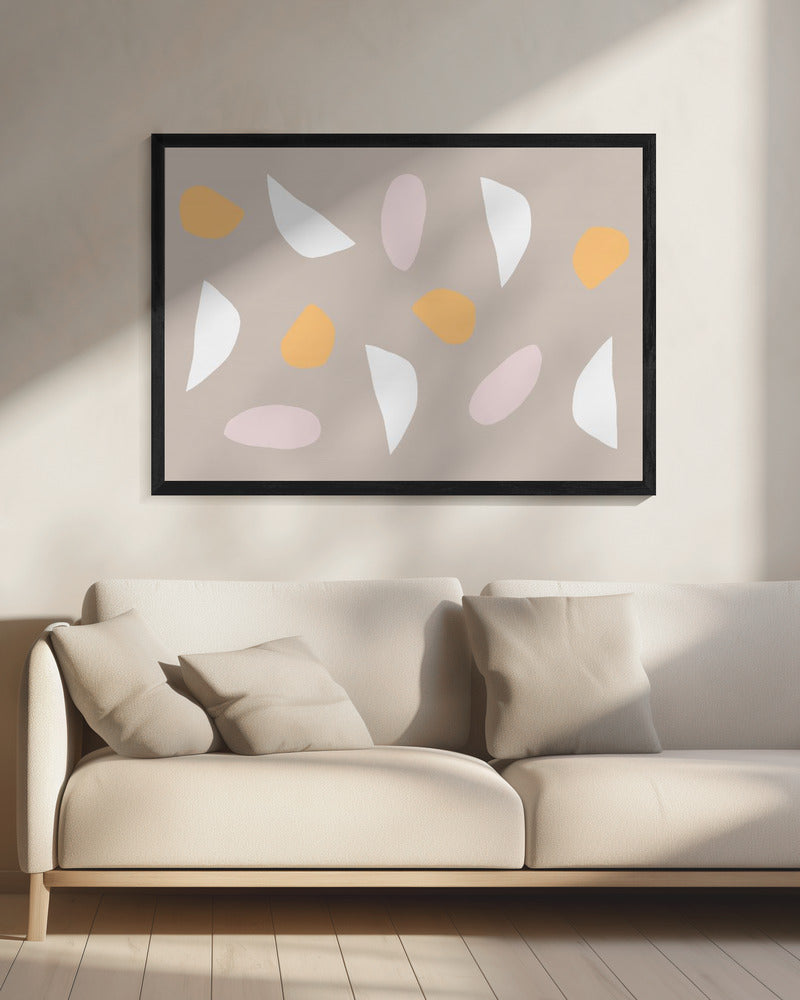 Minimalistische Pastellformen | Leinwand