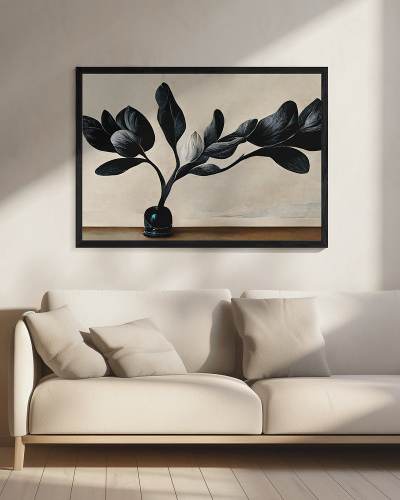 Schwarze Magnolie | Leinwand