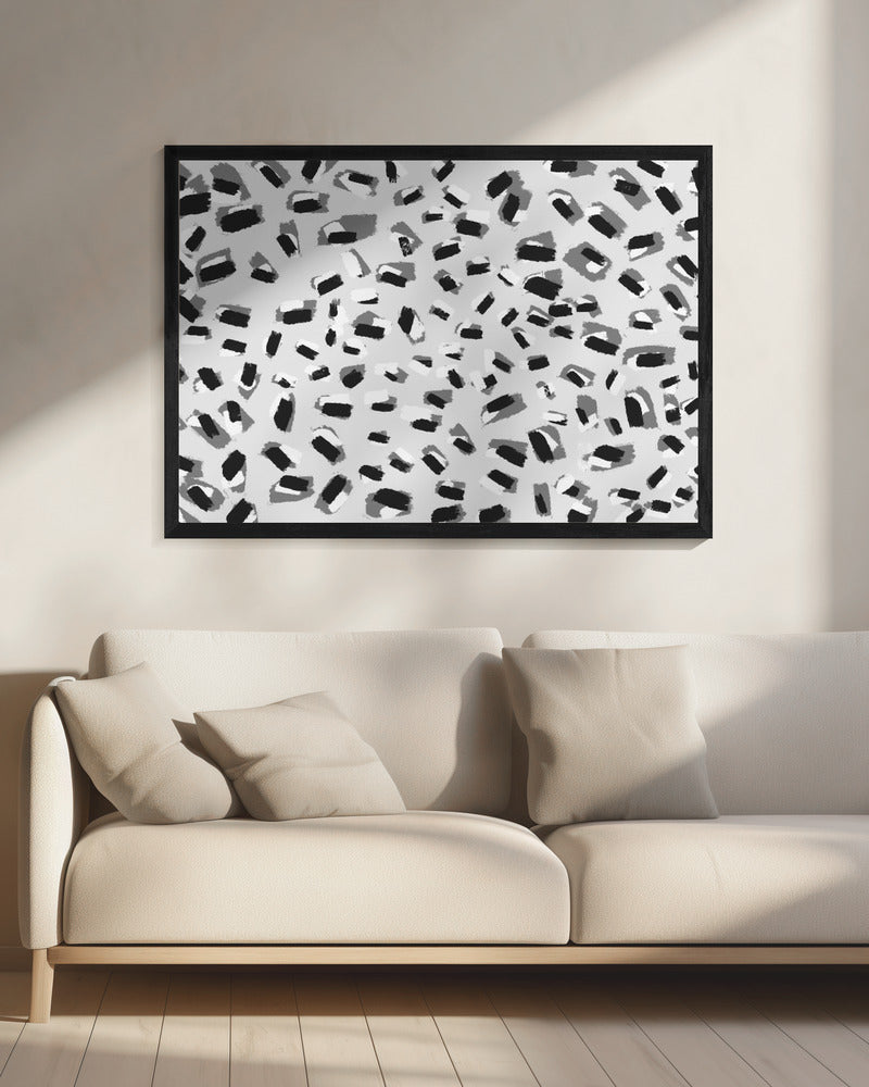 Monochromes Mosaik | Leinwand