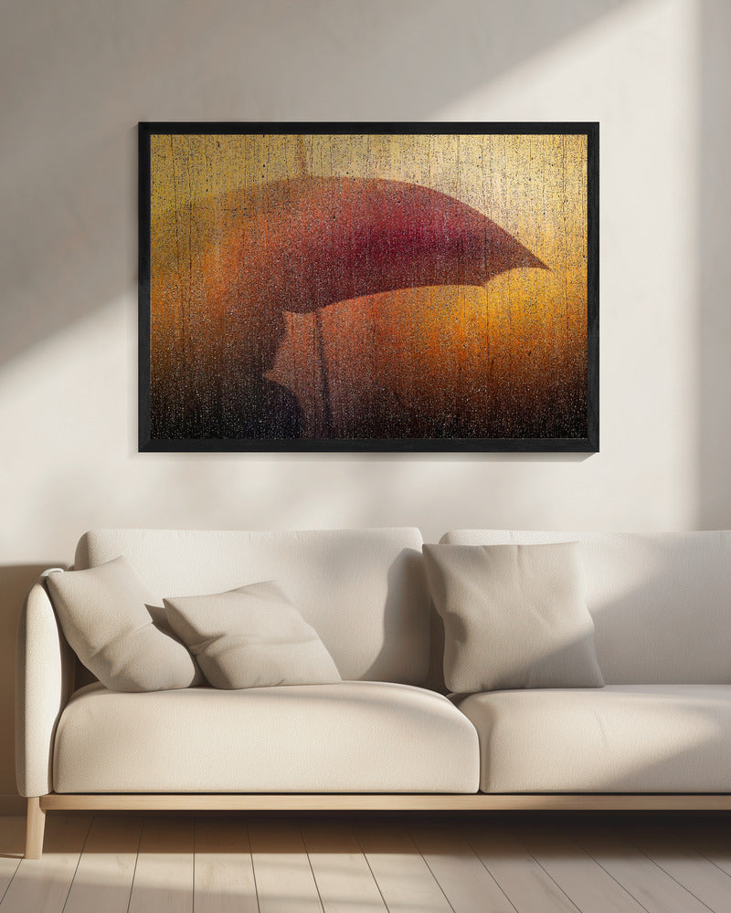 Metallic Wall in rain | Canvas