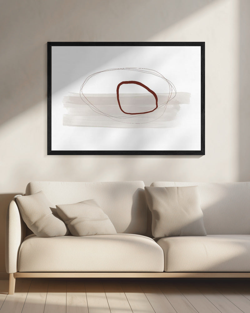 Minimalist Composition With Intersecting Lines | Canvas