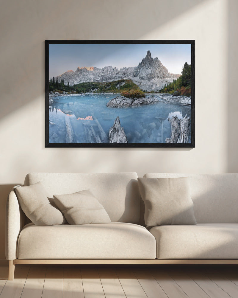 Blauer Bergsee | Leinwand
