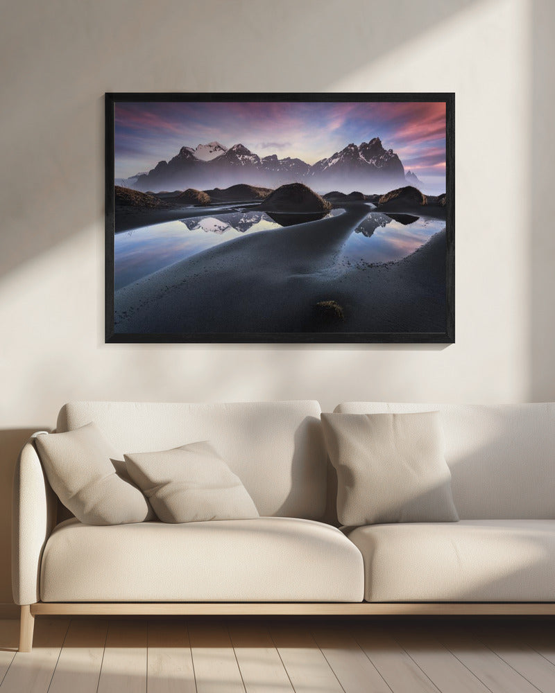 Leuchtendes Vestrahorn | Leinwand