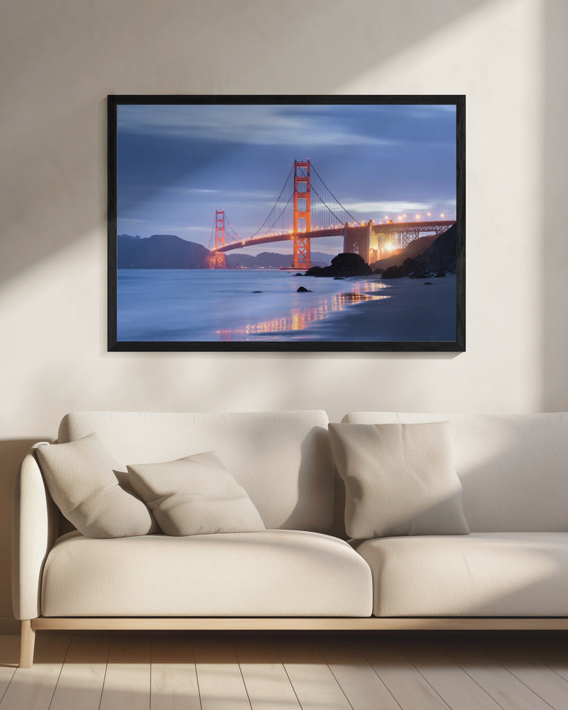 Golden Gate Dämmerung | Leinwand