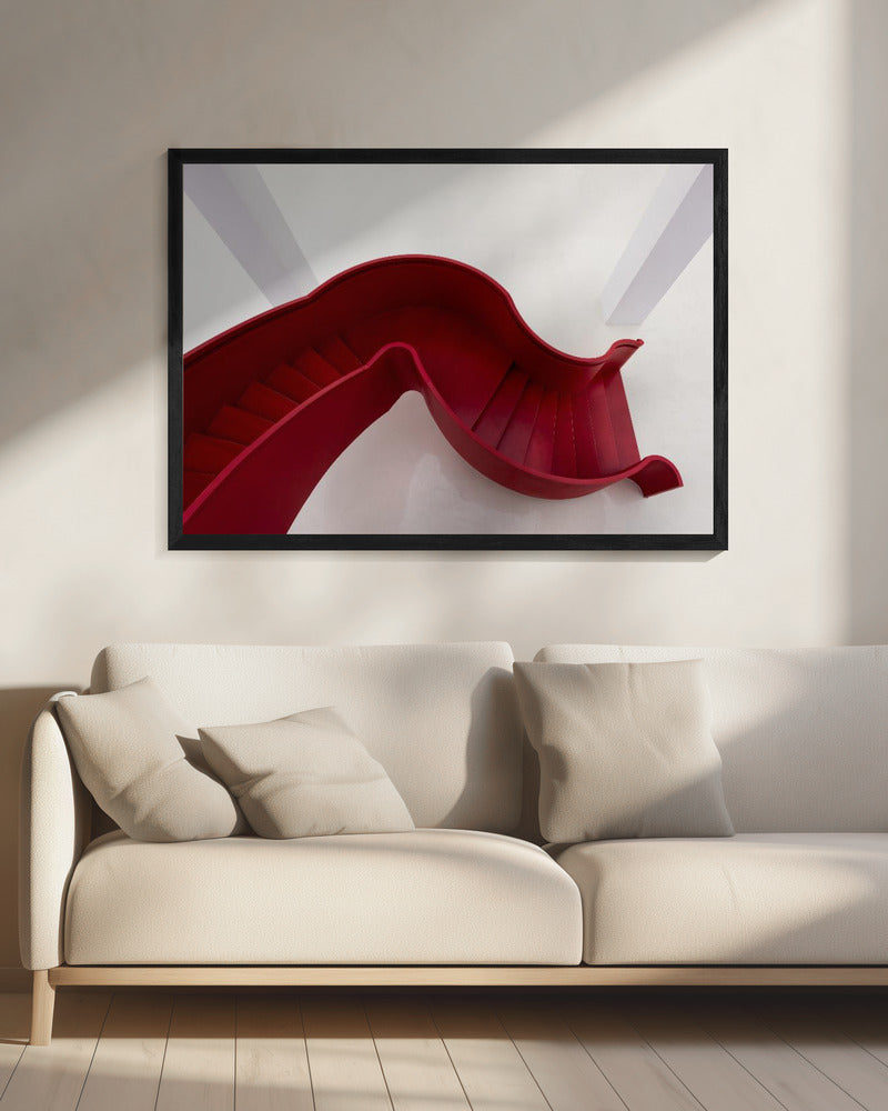 Rote Treppe | Leinwand
