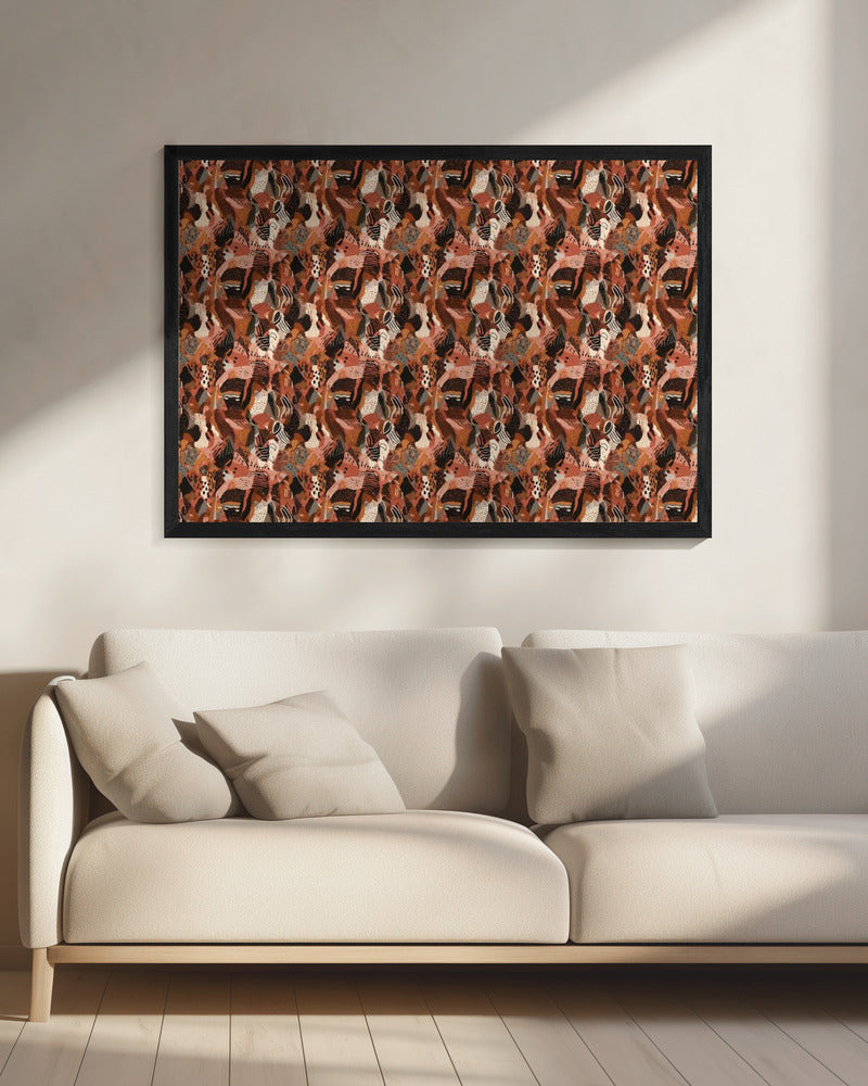 Purpurrotes Mosaik | Leinwand