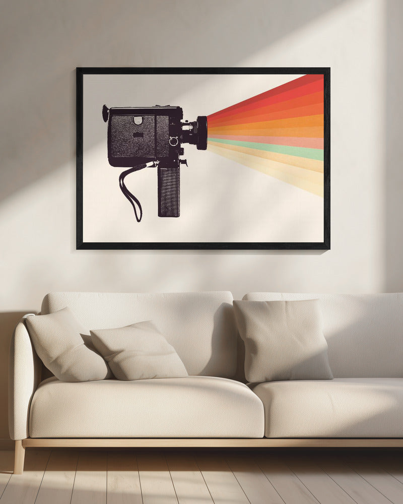 Filmkamera Regenbogen | Leinwand