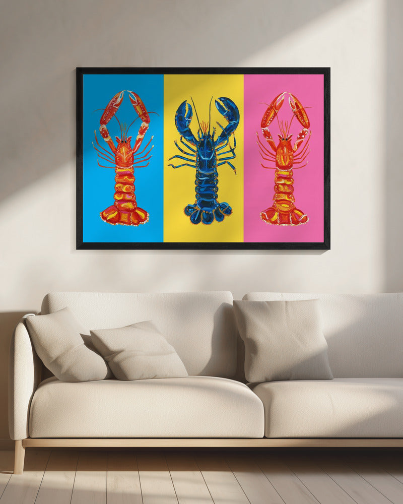 Hummer-Langustinen-Pop-Art | Leinwand