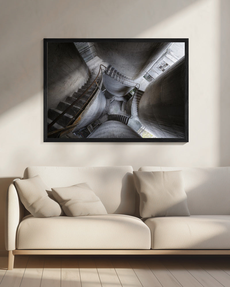 Betonsäulen | Leinwand