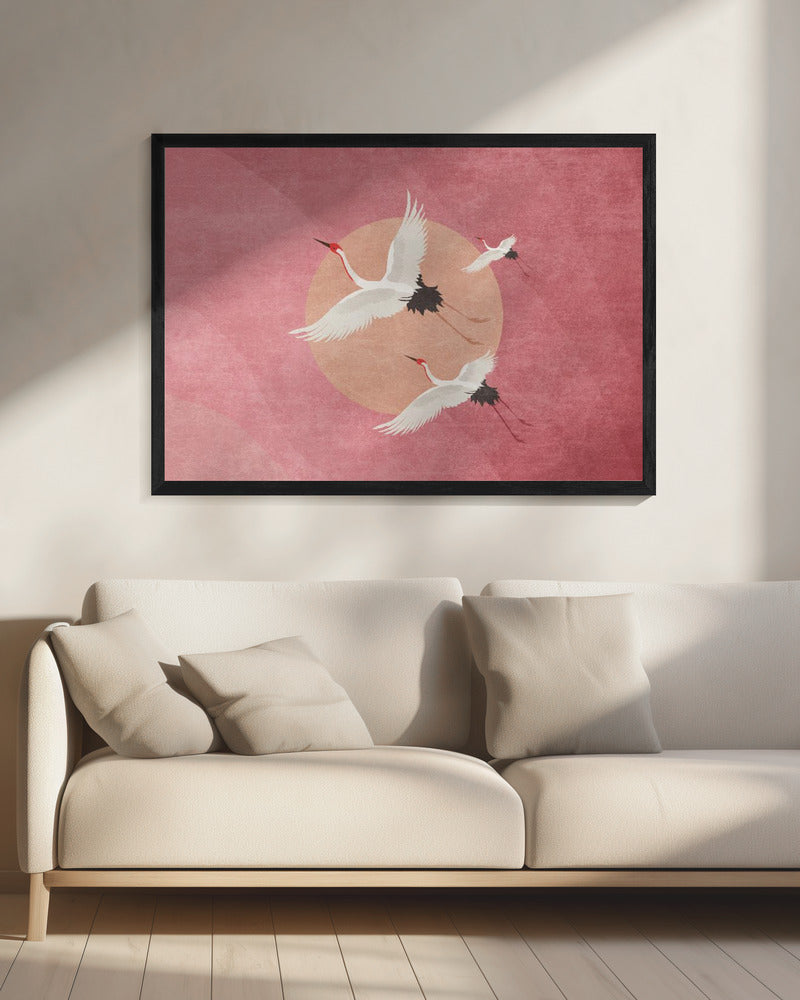 Purpurner Himmel steigt auf | Leinwand