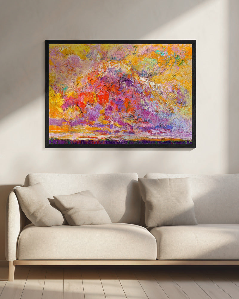 Expressionistisches farbenfrohes Abstraktes | Leinwand