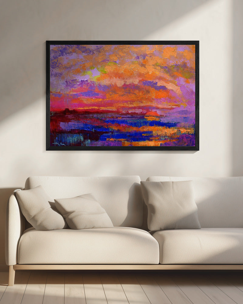 Lebendige Sonnenuntergangsfarben | Leinwand