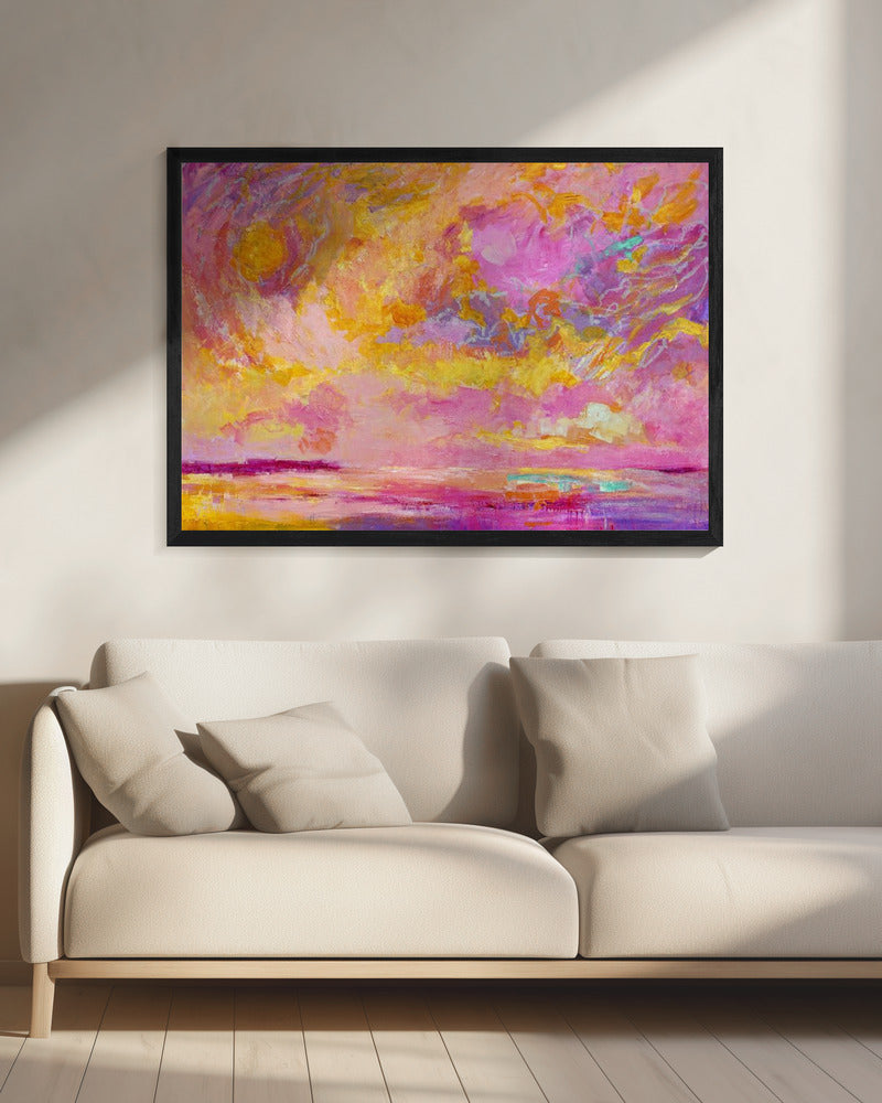 Strahlender Sonnenuntergangstraum | Leinwand