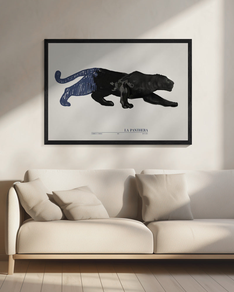La Panthera (blau) | Leinwand