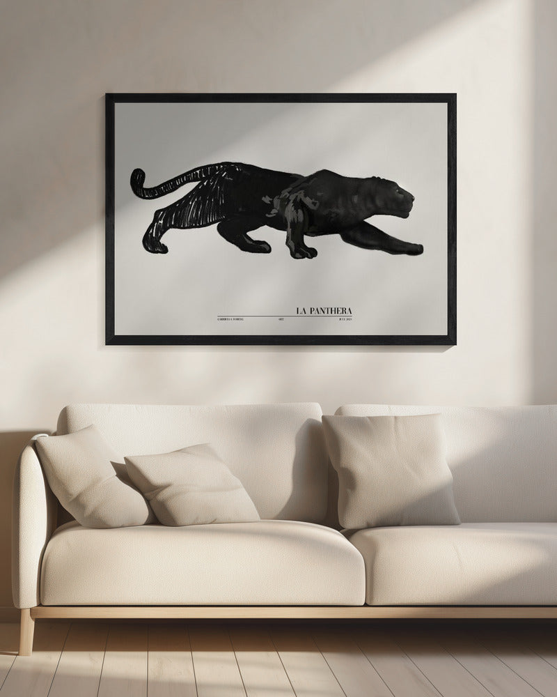 La Panthera (schwarz) | Leinwand