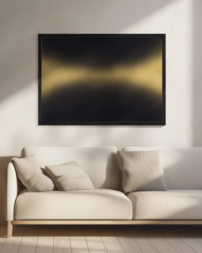 Goldene Horizontwellen | Leinwand
