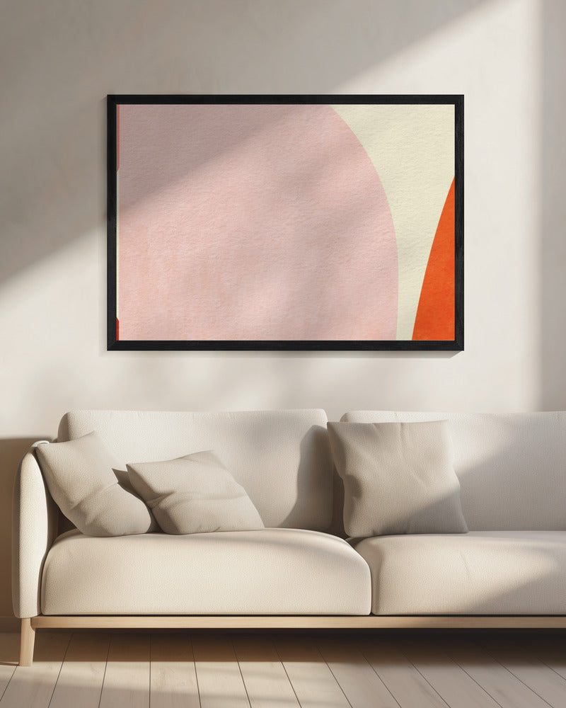 Warme Pastellgeometrie | Leinwand
