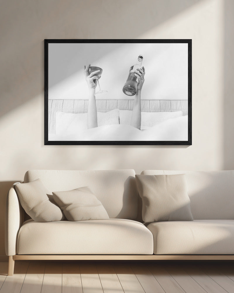 Aperol im Bett Horizontal | Leinwand
