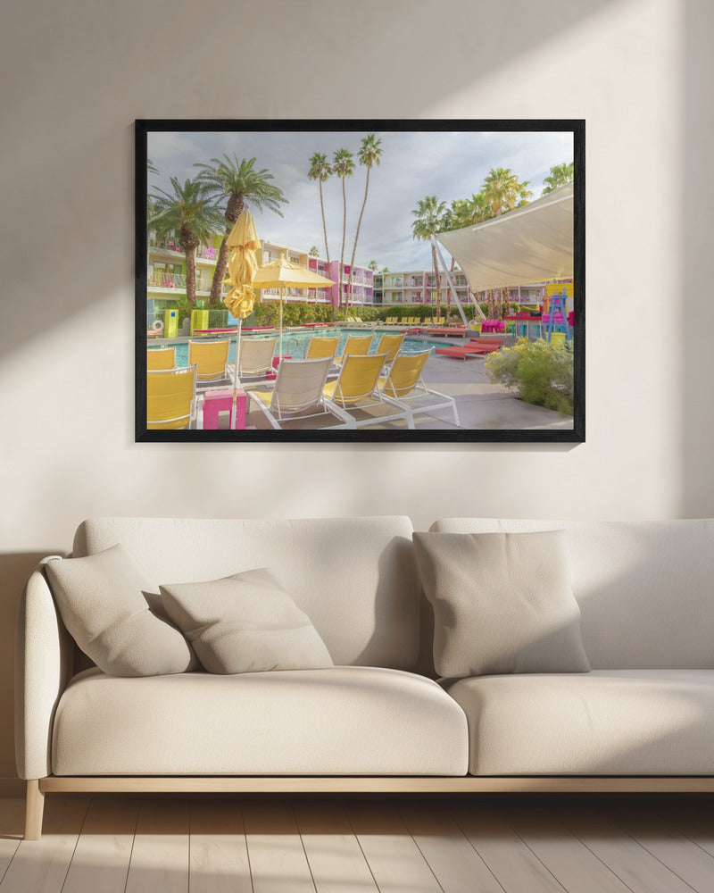 Poolside im Saguaro Hotel - Palm Springs | Leinwand