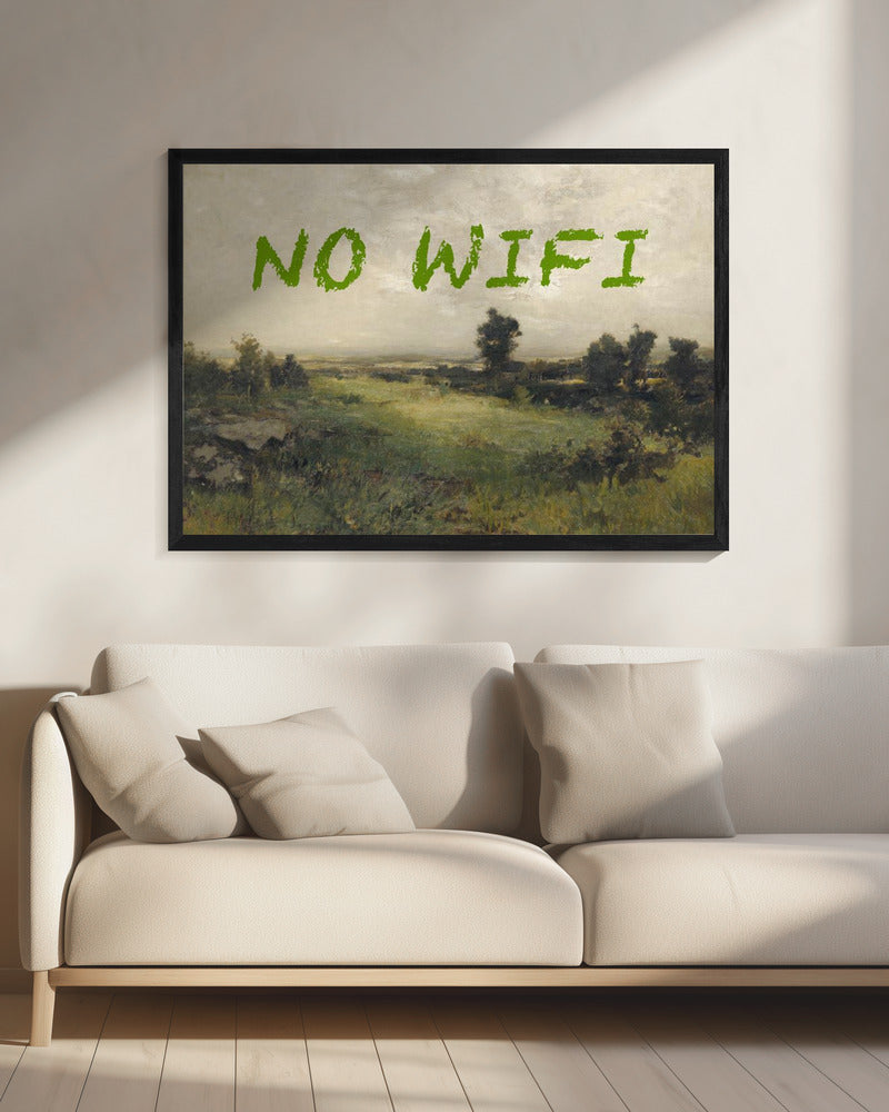 Kein WLAN / Ölgemälde Landschaft | Leinwand