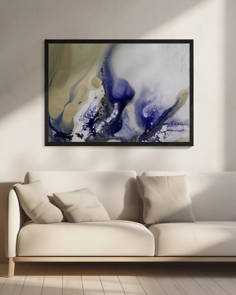 Wirbel der Wasserlandschaft. | Leinwand