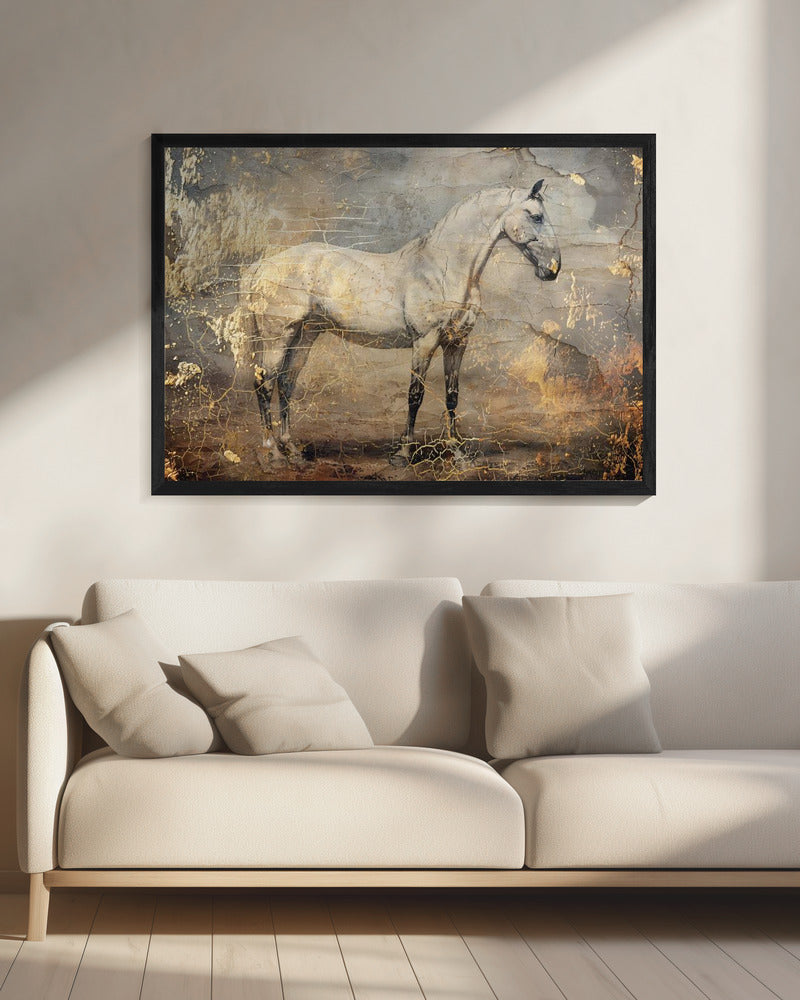 Pferd Vintage Kunst Illustration 06 | Leinwand