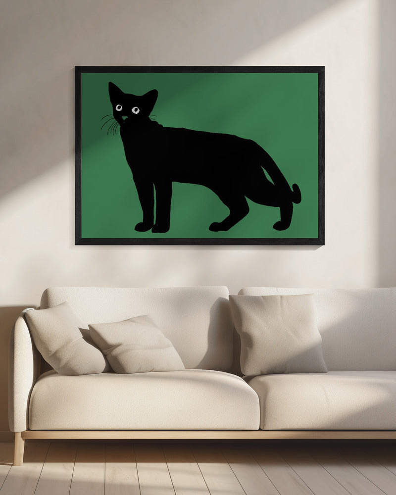 Schwarze Katze | Leinwand