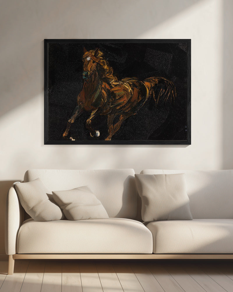 Ein braunes Pferd | Leinwand